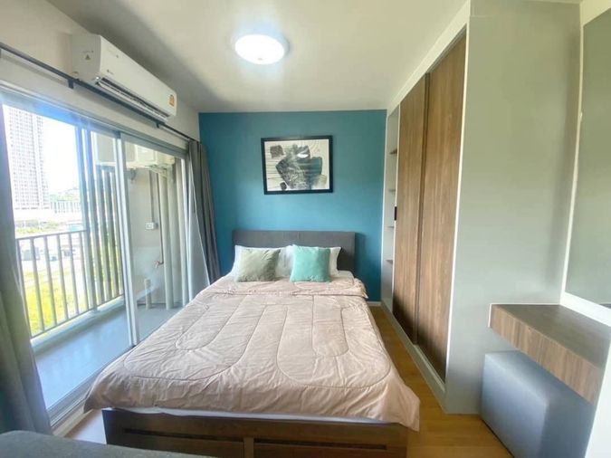 ให้เช่าคอนโด ดีคอนโดบริส ตึกA ชั้น5 ห้องมุม อ่าวอุดม ม.เกษตร ศรีราชา