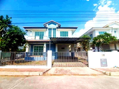 เช่าบ้านเดี่ยว ม.ราชภัฏธนบุรี สมุทรปราการ : H 933 ให้เช่า บ้านเดี่ยว 2 ชั้น หลังมุม ม.ชัยพฤกษ์ เทพารักษ์ บางปลา บ้านสวยพร้อมเฟอร์นิเจอร์ ราคา 25,000 บาท