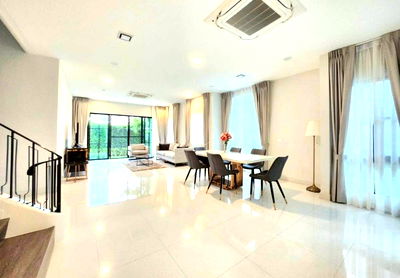 บ้านเดี่ยวให้เช่า : NANTAWAN RAMA 9 New Krungthepkreetha (wellington) 📍🆕🔆🌲