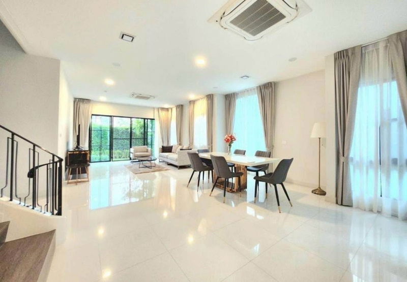 บ้านเดี่ยวให้เช่า : NANTAWAN RAMA 9 New Krungthepkreetha (wellington) 📍🆕🔆🌲