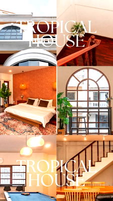 เช่าทาวน์โฮม ดิ เอ็มควอเทียร์ : ✨ Tropical House – ทาวน์โฮมหรู 5 ชั้นใจกลางทองหล่อ 25 พร้อมดาดฟ้าส่วนตัว 400 ตร.ม.! 5 ห้องนอน 5 ห้องน้ำ