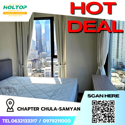 เช่าคอนโด ถนนพระราม 4 : #S4955 ให้เช่า Chapter Chula-Samyan
