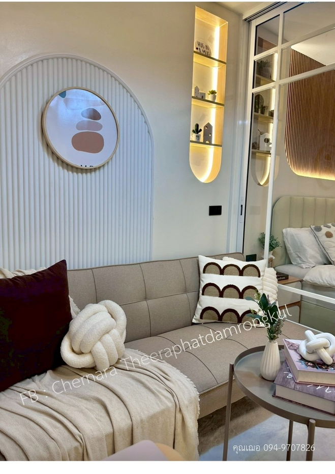 รูป ห้องตกแต่งใหม่พร้อมอยู่ ป๊อปปูล่า คอนโดมิเนียม เมืองทองธานี ตึก C2 750K (รวมค่าโอน) - รูปที่ 12/39