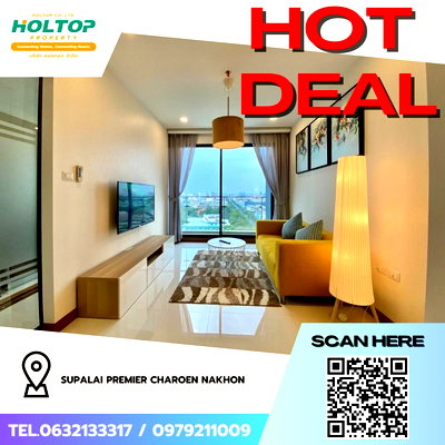 Condos for rent : #Z3205💥 171168 🔥Condo for rent: Supalai Premier Charoen Nakhon