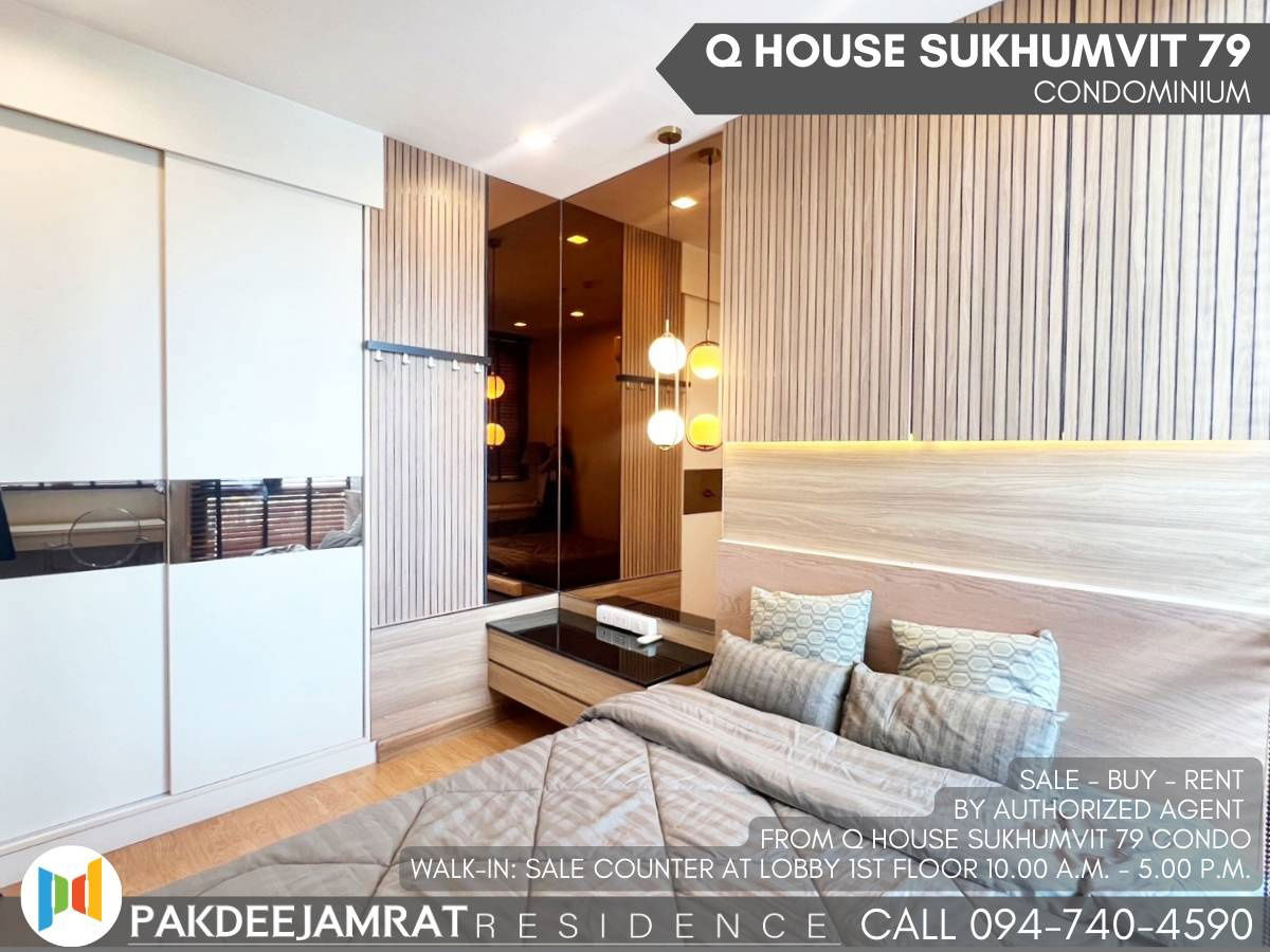 รูป 🅵🅾️🆁 🆁🅴🅽🆃 𝗤 𝗛𝗼𝘂𝘀𝗲 𝗦𝘂𝗸𝗵𝘂𝗺𝘃𝗶𝘁 𝟳𝟵 1 ห้องนอน 1 ห้องน้ำ ขนาด 30 ตร.ม. 16,500 บาท / เดือน - รูปที่ 2/11