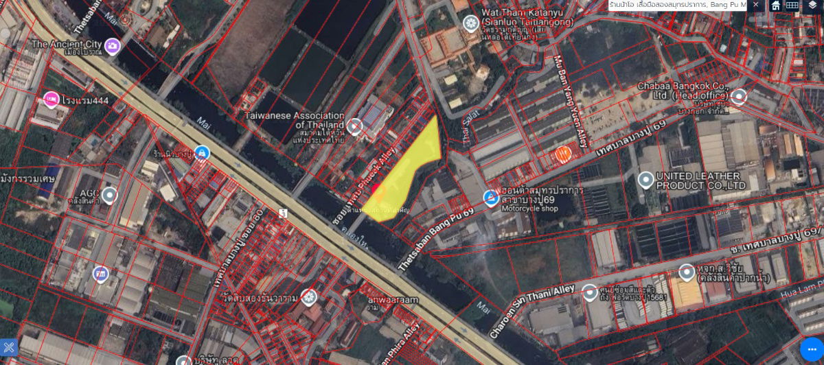 รูป ขาย ที่ดินเปล่า 5 ไร่ 79 ตร.ว. บางปูใหม่ สมุทรปราการ - รูปที่ 2/4