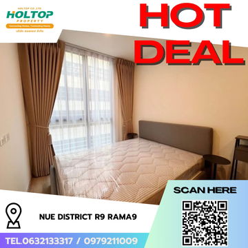 #R7623 🎉 171168 ให้เช่าคอนโด Nue District R9 Rama9