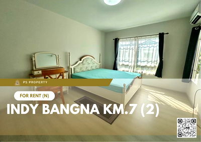 ทาวน์โฮมให้เช่า : ทาวน์เฮ้าส์ให้เช่า ✨ Indy Bangna Km.7 (2) ✨ 2 ห้องนอน 3 ห้องน้ำ เฟอร์นิเจอร์ และ เครื่องใช้ไฟฟ้าครบ   