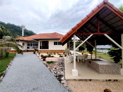 บ้านเดี่ยว เขาเต่า ประจวบคีรีขันธ์ : ขายบ้านเดี่ยวบนที่ดิน 2 ไร่ เขาเต่า  วิวภูเขาสวย พร้อมเฟอร์นิเจอร์ - ใกล้หาดทรายน้อย