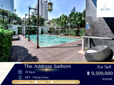 คอนโด BTS เซนต์หลุยส์ : ✨ The Address Sathorn คอนโดคุณภาพจาก AP ห้องสวย เฟอร์ครบ พร้อมเข้าอยู่ทันที 🎉
