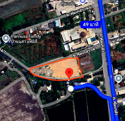 ที่ดิน นิคมลาดกระบัง : ขายที่ดินเปล่าถมแล้ว 4 ไร่ 73 ตารางวา ทำเลดีติดโรงเรียนเซนต์มารีอา – คุ้มเกล้า 14/7 มีนบุรี