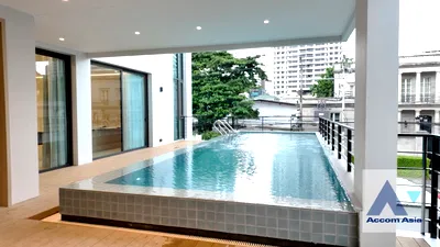 เช่าบ้านเดี่ยว สวนเบญจสิริ : 🔼🔽 AccomA 📩 Private Swimming Pool 4 BR House in Khlong Tan Nuea (AA38256)