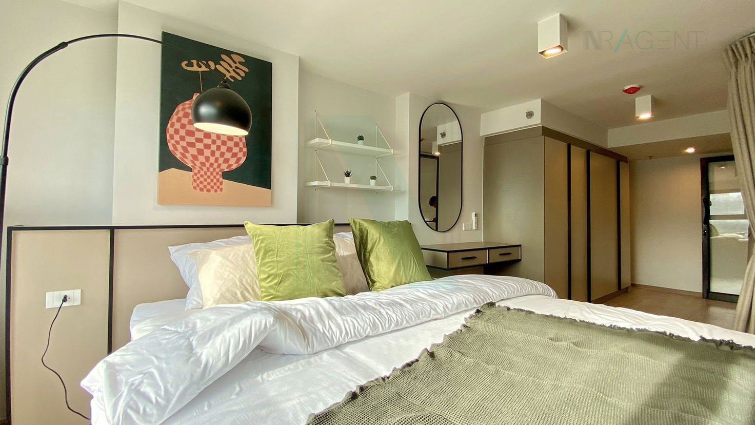 รูป ให้เช่าคอนโด ไอดีโอ พระราม 9 - อโศก อาคาร 1 ชั้น 32 Duplex 2 ห้องนอน ขนาด 52 ตรม ใกล้ MRT พระราม 9 - รูปที่ 5/8