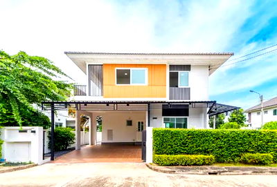 ขายบ้านเดี่ยว : ขายบ้านเดี่ยว 2 ชั้น โครงการ เพอร์เฟค พาร์ค สุวรรณภูมิ 4 ขนาดพื้นที่ 58.4 ตารางวา