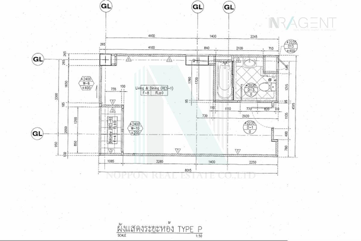 picture For Rent Condo LIFE @ BTS THA - PHRA Building 1, Floor 12,Studio, Room size 31.5 sqm - 6/8