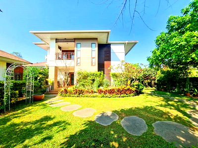 บ้านเดี่ยว สนามบินขอนแก่น : บ้านสวนหลังใหญ่ในเขตเมืองขอนแก่น แปลงหัวมุมติดถนน 3 ด้าน เป็นส่วนตัว สวนสวยรอบบ้าน (ขายต่ำกว่าราคาจริงหลายล้านบาท)