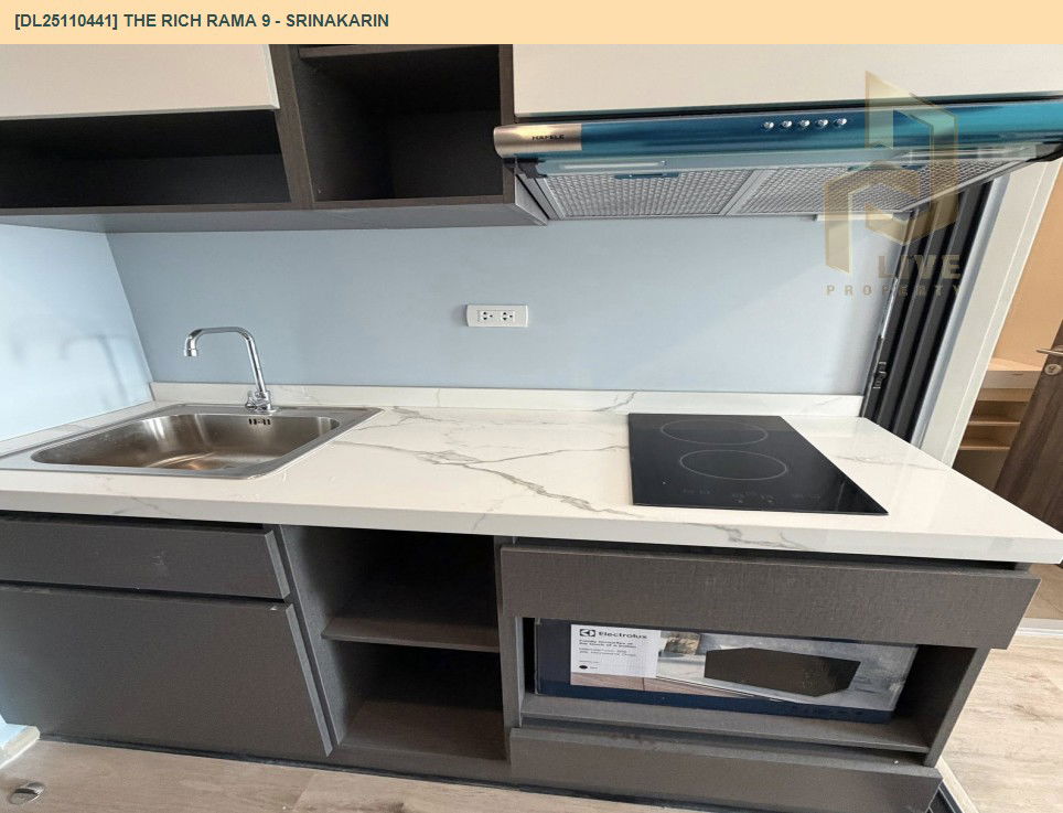 รูป DL25110441 ให้เช่าคอนโด เดอะริช พระราม 9 - ศรีนครินทร์ (The Rich Rama 9 - Srinakarin) ใกล้ AIRPORT RAIL LINK หัวหมาก พร้อมเข้าอยู่ โทรด่วน 0653619502 LineID @534wlwof - รูปที่ 8/10