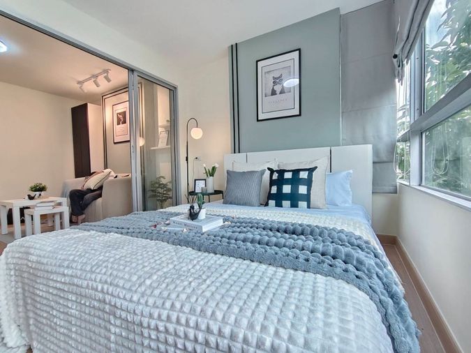 คอนโดห้องสวย แต่งใหม่ทั้งห้อง Dcondo รัตนาธิเบศร์ ใกล้ MRT ไทรม้า