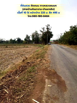 ที่ดิน หนองบัวลำภู : ขายที่ดินสวย ติดถนน ทางหลวงชนบท (สายบ้านหันนางาม-บ้านนาเลิง) เหมาะสำหรับทำการเกษตร ที่อยู่อาศัย โกดัง โรงงานผลิตน้ำดื่ม