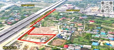 ที่ดิน นครชัยศรี นครปฐม : ที่สวย 3 ไร่ 290 ตารางวา ติดมอเตอร์เวย์ นครปฐม-ชะอำ ใกล้เพชรเกษม หน้ากว้างๆ ติดถนน 3 ด้าน เหมาะซื้อทำโกดังกระจายสินค้า ปั้มน้ำมัน อาคารพาณิชย์ 