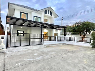 ขายบ้านเดี่ยว : บ้านเดี่ยวหลังใหญ่ รีโนเวทใหม่ ทำเลดี หลังมุม หมู่บ้าน แลนซีโอ วงแหวน-รามอินทรา ถนนเลียบคลองสอง ซาฟารีเวิลด์ คลองสามวา  แต่งเฟอร์สวย