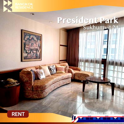 Condos for rent : Rare Find! 💎 Spacious unit at President Park Sukhumvit 24, Pet-friendly 🐱 Near BTS Phrom Phong 