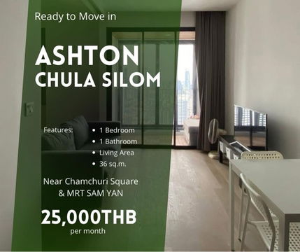 🔥ให้เช่าคอนโดหรู ติดจุฬา Ashton Chula-Silom ราคาพิเศษ🔥