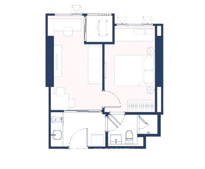ขายคอนโด : คอนโด 1-ห้องนอน ที่ ไลฟ์ เจริญนคร-สาทร ใกล้ BTS กรุงธนบุรี (ID 1957437)