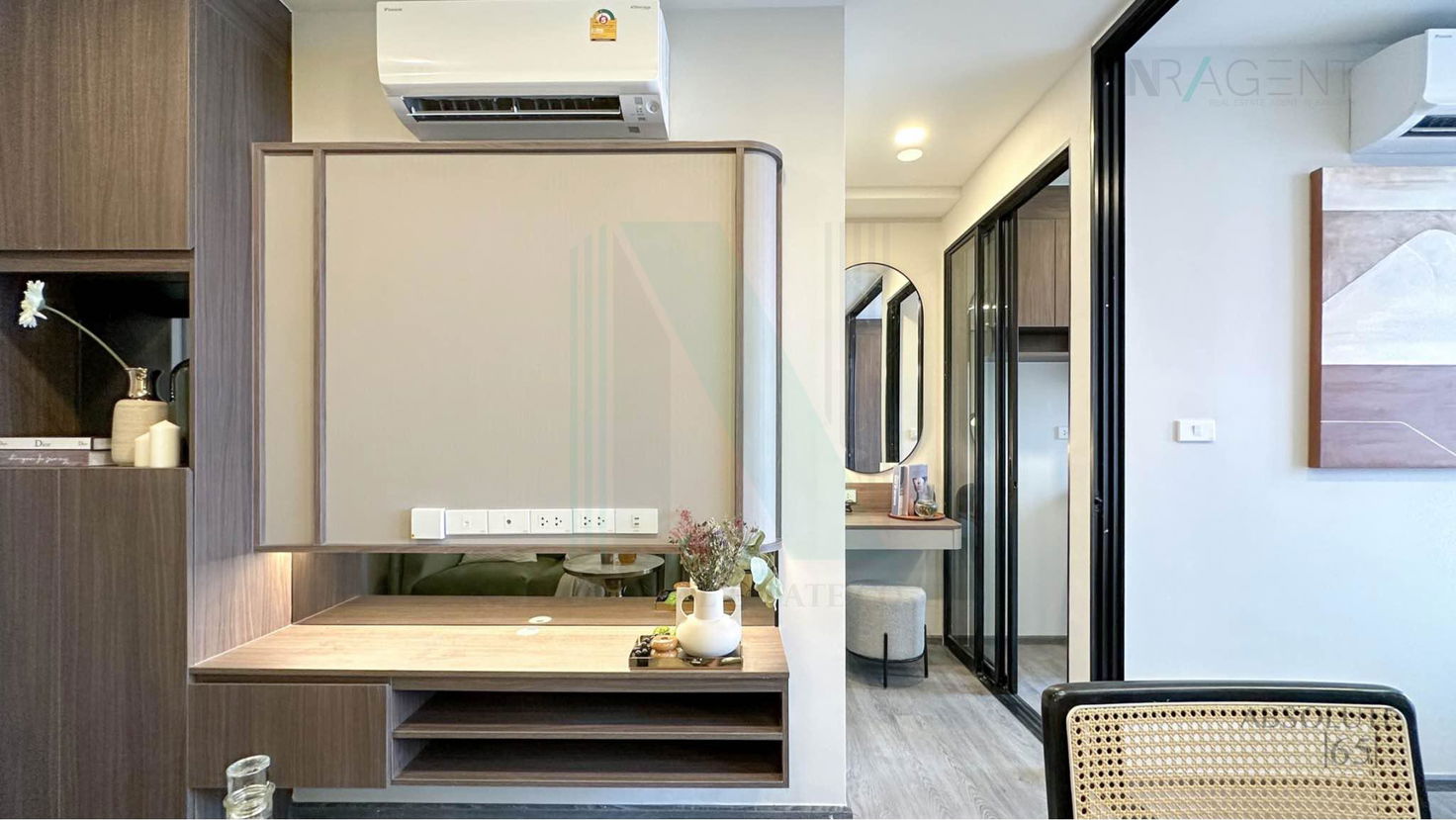 รูป ให้เช่าคอนโด ดิ ออริจิ้น ลาดพร้าว-บางกะปิ อาคาร 1 ชั้น 12 1 ห้องนอน ขนาด 25.00 ตรม ใกล้ รถไฟฟ้าสายสีเหลือง สถานีบางกะปิ - รูปที่ 6/8