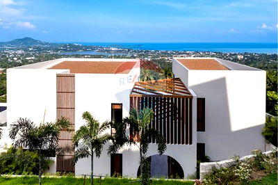 บ้านเดี่ยว เกาะสมุย สุราษฎร์ธานี : [920121001-2718] 4+1 Bedroom Sea View Villa in Chaweng, Koh Samui - For Sale