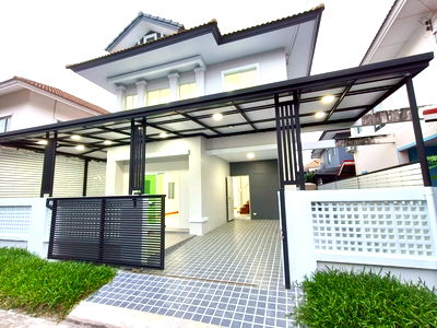 บ้านแฝด กรุงเทพมหานคร : บ้านแฝด คลองสามวา เลียบคลองสอง23 หมู่บ้านบุรีรมย์ เฟส 2 ซอย 7 ใกล้ตลาดหทัยมิตร ใกล้บิ๊กซี นัดชม จองก่อนมีสิทธิ์ก่อน 085-318-6868