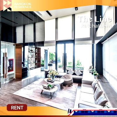 Condos for rent Siam Center : The Line Ratchathewi ✨ Beautifully furnished unit 🛌🏻 Close to BTS Ratchathewi 