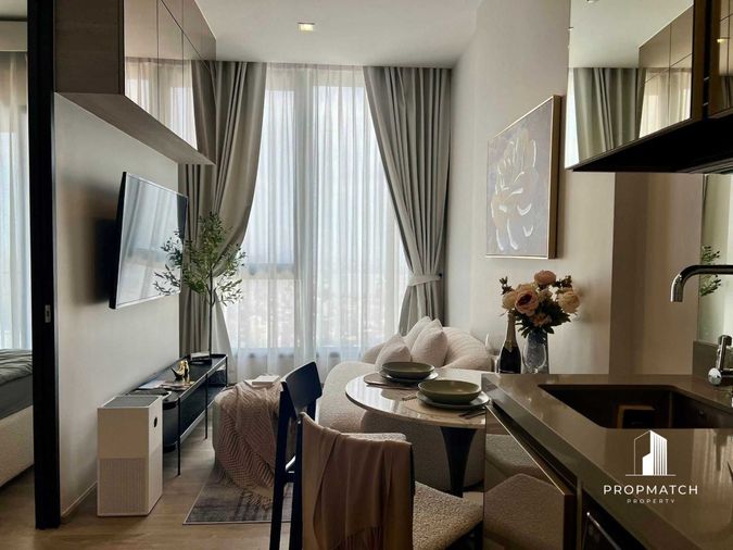 ✨Flash Deal ✨ The Crest Park Residences ( 1Bed 1Bath 35SQM.) แต่งครบพร้อมอยู่ !! เพียง 30,000 บาทต่อเดือน Tel.0981315848 @propmatch