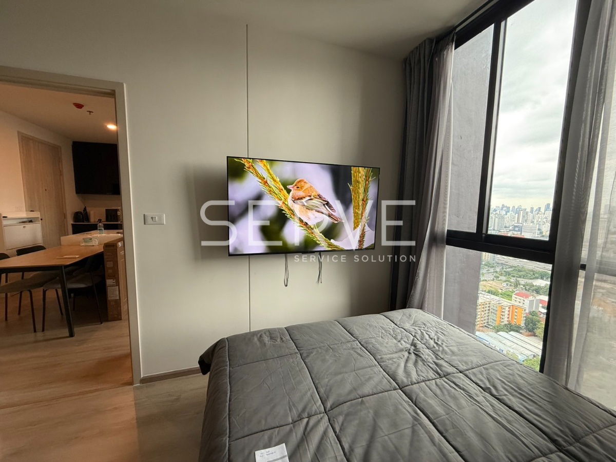 รูป 🔥2นอน ห้องกว้าง ชั้นสูงสุด 30+ วิวดีมาก ห้องแต่งหรู เฟอร์จัดเต็มมาก พร้อมอยู่ คอนโดใหม่ ทำเลดี ใกล้ MRTพระราม 9 @ NUE District R9 - รูปที่ 8/14