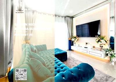 Houses for rent วิทยาลัยดุสิตธานี : Single house for rent 📍Golden Neo Bangna-Suan Luang 📍 4 bedrooms, 3 bathrooms, fully furnished and equipped with appliances