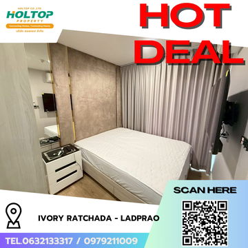 #R7666 🎉 181168 ให้เช่าคอนโด IVORY Ratchada - Ladprao