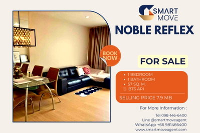 ขายคอนโด : 🔥 สำหรับขาย !!🔥 Code C20250800046..........Noble Reflex, 1 ห้องนอน, 1 ห้องน้ำ, ห้องกว้าง, แต่งครบ, ราคาพิเศษ!!📣📣