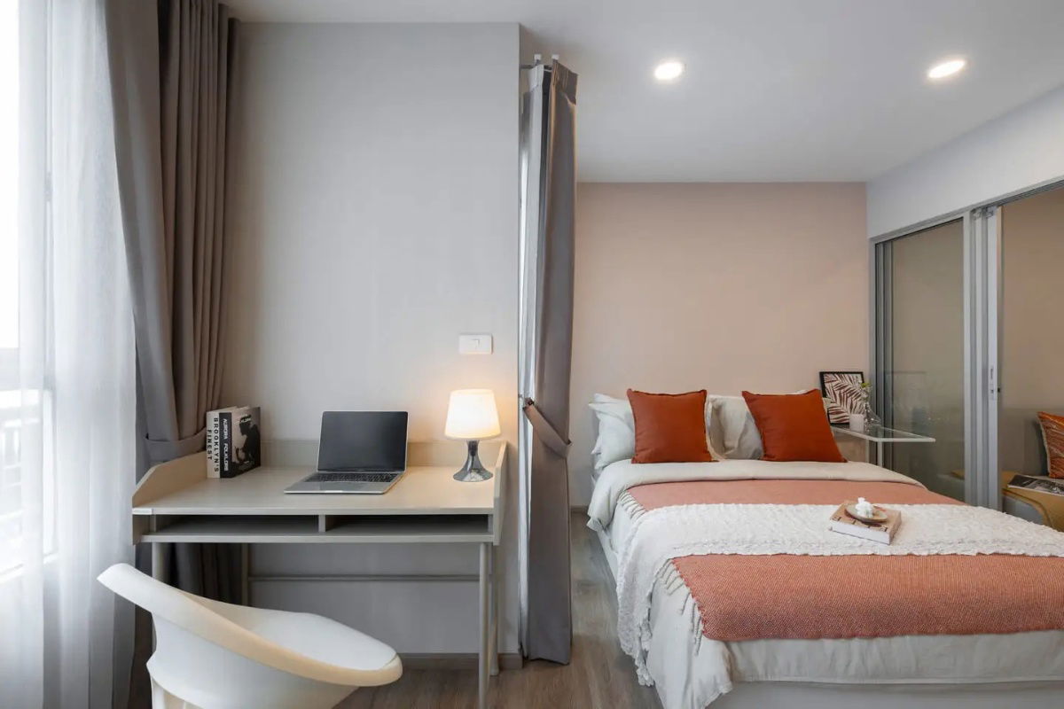 รูป 🎉ราคาพิเศษ เฟล็กซี่ เตาปูน อินเตอร์เช้นจ์ 1 ห้องนอน พร้อม walk-in closet 27.40 sqm. ราคา 1.89 MB พร้อมโปรโมชั่นและส่วนลดพิเศษมากมาย - รูปที่ 4/20