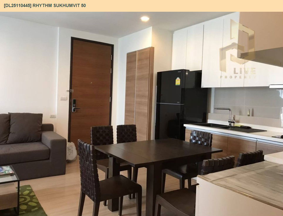 picture DL25110445 Condo for rent, Rhythm Sukhumvit 50 near BTS On Nut, ready to move in, call urgently 0638692663 LineID @162cjixi - 8/9