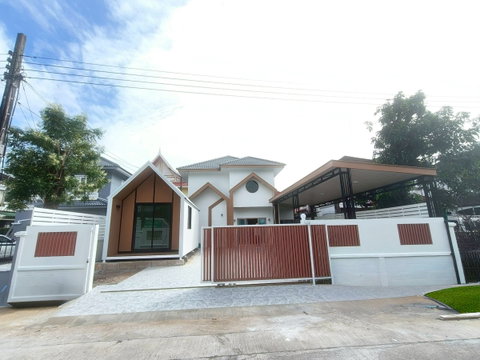 บ้านเดี่ยว มีนบุรี นิมิตใหม่ คลองสามวา หมู่บ้านเคซีการ์เด้นโฮม 9 โทรเลย 085-318-6868