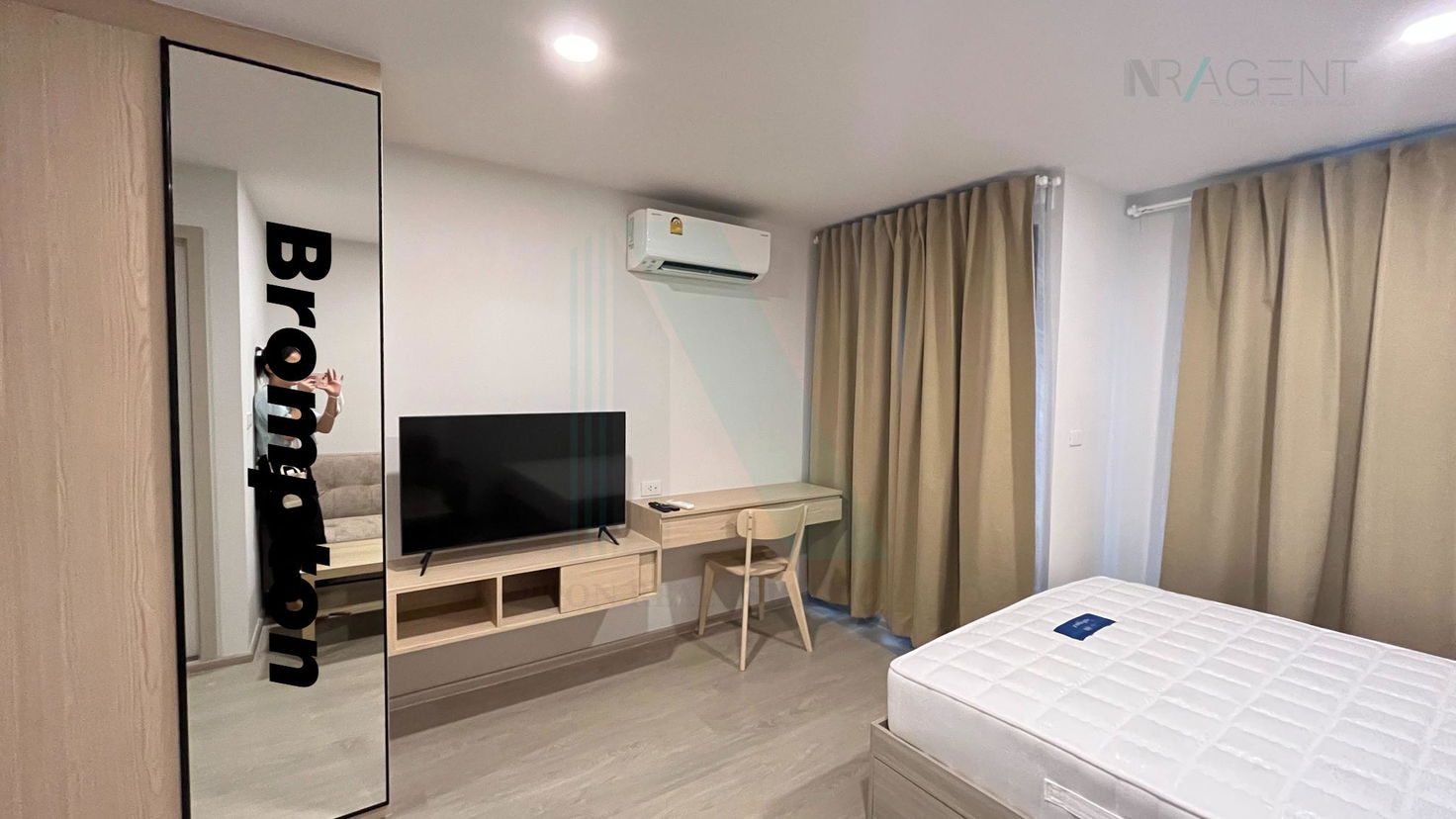 picture 🎊 For Rent Condo BROMPTON PET FRIENDLY SAMRONG-STATION Building 1, Floor 3,Studio, Room size 23.00 sqm - 2/8