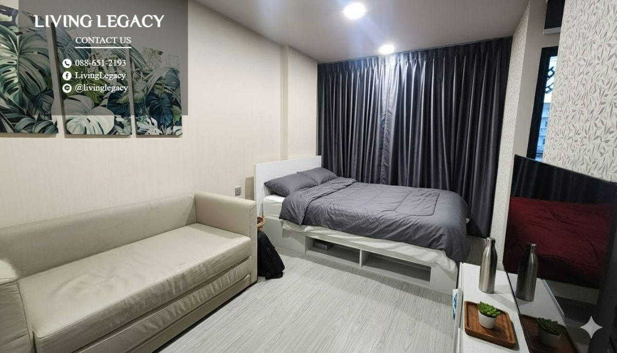 รูป T54VUN ให้เช่าคอนโด Atmoz Oasis Onnut 26.90 ตร.ม. ชั้น 0 line id : @livinglegacy - รูปที่ 2/8