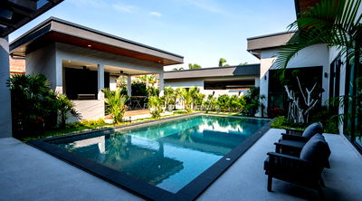 Houses for sale Chonburi : Company Name - 4 Bedrooms Pool Villa for sale in Horseshoe Point Village HEHSP01