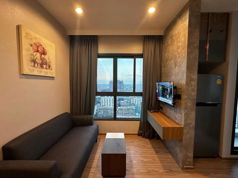 ให้เช่าคอนโด เดอะ ทรี หัวหมาก อินเตอร์เชนจ์ อาคาร D ชั้น 25 1 ห้องนอน ขนาด 26 ตรม ใกล้ The Mall บางกะปิ