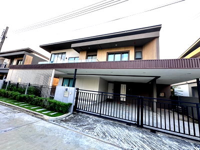 เช่าบ้านเดี่ยว นนทบุรี : U1387 ให้เช่าบ้านเดี่ยว 2 ชั้น บ้านหรูย่านศาลายา ปิ่นเกล้า บ้านพร้อมเฟอร์ครบ ทำเลดีเดินทางสะดวกเข้าออกได้หลายทาง 