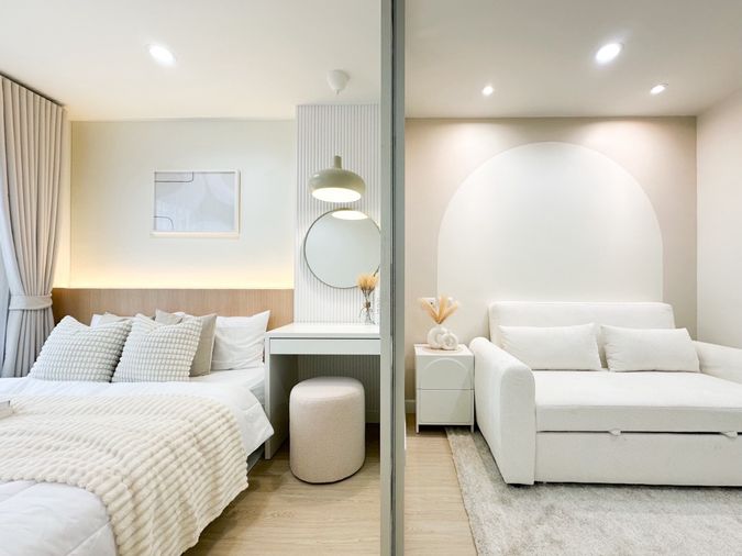 AS1008 ขายคอนโด ลุมพินี พาร์ค นวมินทร์-ศรีบูรพา ห้องสวย พร้อมเฟอร์นิเจอร์ใหม่หมด