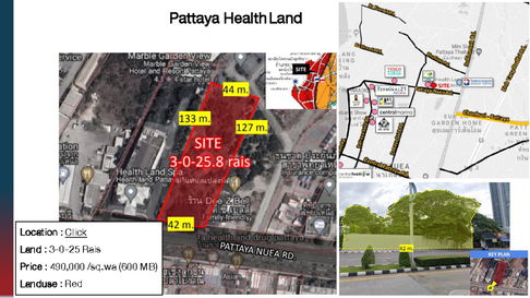 ขาย!!! ที่ดินพัทยาเหนือ ข้าง เฮลท์แลนด์ สปา พัทยาเหนือ