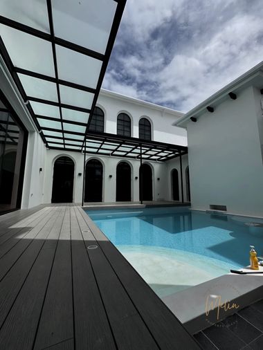 คฤหาสน์หรูสไตล์เมดิเตอร์เรเนียน 6 ไร่ • พื้นที่ใช้สอย 1,626 ตร.ม. • สระ Courtyard