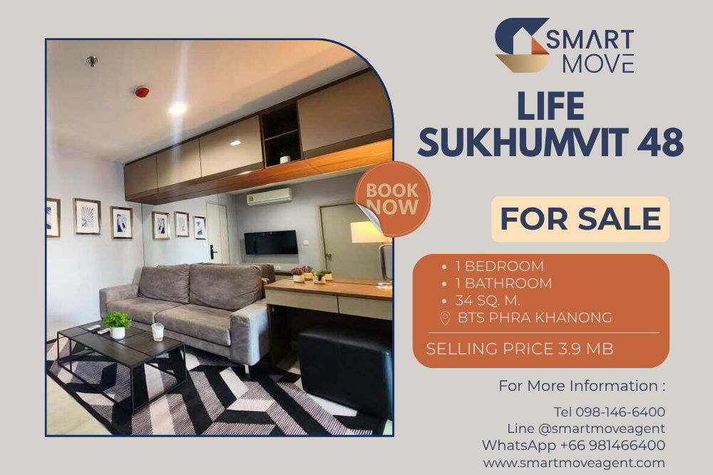รูป 🔥 ขายพร้อมผู้เช่า !! 🔥Code C20240200498..........Life Sukhumvit 48, 1 ห้องนอน, 1 ห้องน้ำ, แต่งครบ, ราคาพิเศษ!!📣📣 - รูปที่ 1/9