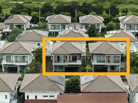 บ้าน 2 หลังติดกัน ทำเลติดถนนวงแหวนกาญจนาฯ เพียง 5 นาที ถึงห้างแฟชั่นฯ !ขายบ้านเดี่ยว เสนา พาร์ค แกรนด์ รามอินทรา 122 ตร.ว 6 นอน 6 น้ำ 4 จอด